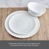 imageMikasa Isadora Scalloped Bone China Lightweight Chip Resistant 12 Piece Dinnerware Set Service for 4