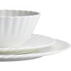 imageMikasa Isadora Scalloped Bone China Lightweight Chip Resistant 12 Piece Dinnerware Set Service for 4