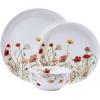imageMikasa Meadow Serenade 12 Piece Floral Bone China Durable Chip Resistant Lightweight Dinnerware Set Service for 4