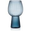 imageMikasa Phoebe Modern 19 Oz Optic Goblet Cups Tall Drinking Glasses Set of 4 Blue
