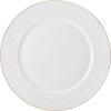 imageMikasa Trellis Gold Rim Bone China Lightweight Chip Resistant 12 Piece Dinnerware Set Service for 4