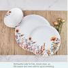 imageMikasa Wildflower Bliss 12 Piece Floral Bone China Durable Chip Resistant Lightweight Dinnerware Set Service for 4