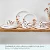 imageMikasa Wildflower Bliss 12 Piece Floral Bone China Durable Chip Resistant Lightweight Dinnerware Set Service for 4