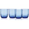 imageMikasa Ciara 14 Oz Double Old Fashioned Rocks Juice Water Beverage Cups Set of 4 Cobalt