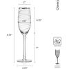 imageMikasa Cheers Set of 4 Platinum Rim Champagne Flutes 8 OuncePlatinum Rim Champagne Flute