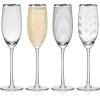 imageMikasa Cheers Set of 4 Platinum Rim Champagne Flutes 8 OuncePlatinum Rim Champagne Flute