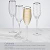 imageMikasa Cheers Set of 4 Platinum Rim Champagne Flutes 8 OuncePlatinum Rim Champagne Flute