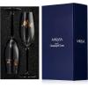 imageMikasa Gold Mr and Mrs Wedding Anniversary Champagne Toasting Flutes Gift Boxed Set Of 2 8 OunceClear