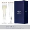imageMikasa Gold Mr and Mrs Wedding Anniversary Champagne Toasting Flutes Gift Boxed Set Of 2 8 OunceGold