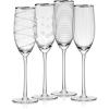 Platinum Rim Champagne Flute