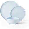 image:imageMikasa Madison Pastel Bone China Lightweight 12 Piece Dinnerware Set Service for 4 Misty BlueMisty Blue