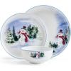image:imageMikasa Snowman Forest Chip Resistant 12 Piece Dinnerware Set Service for 4