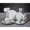 image:imageMikasa Watercolor Forest Bone China Lightweight Chip Resistant 16 Piece Dinnerware Set Service for 4 White