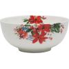 image:imageMikasa Winter Poinsettia Holiday Bone China Lightweight Chip Resistant Dinnerware Set Service for 4
