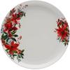 image:imageMikasa Winter Poinsettia Holiday Bone China Lightweight Chip Resistant Dinnerware Set Service for 4
