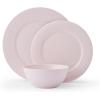 image:imageMiksa Trellis Pink Bone China Chip Resistant Lightweight 12 Piece Dinnerware Set Service for 4
