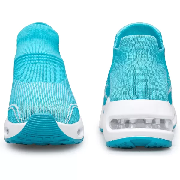 DOUSSPRT Womens Walking Shoes Slip on Sock Sneakers Lady Girls Nurse Mesh Air Cushion Platform Loafers Fashion Casual