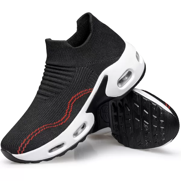 DOUSSPRT Womens Walking Shoes Slip on Sock Sneakers Lady Girls Nurse Mesh Air Cushion Platform Loafers Fashion Casual