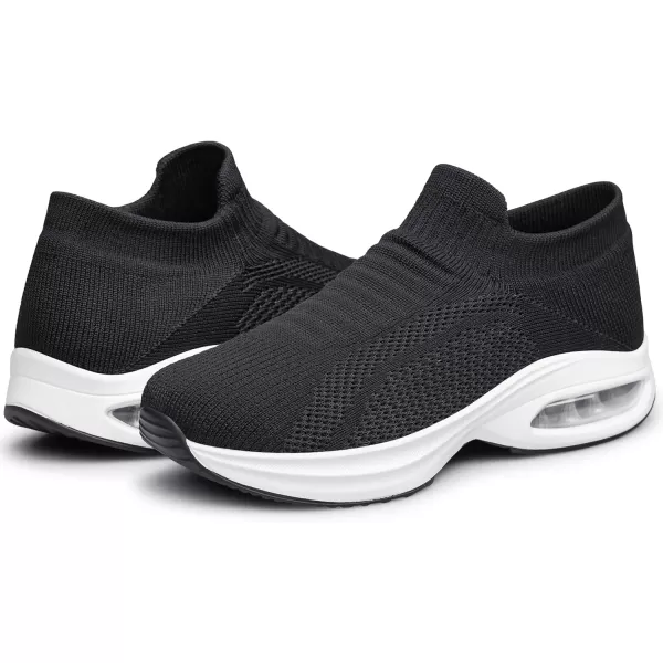 DOUSSPRT Womens Walking Shoes Slip on Sock Sneakers Lady Girls Nurse Mesh Air Cushion Platform Loafers Fashion Casual