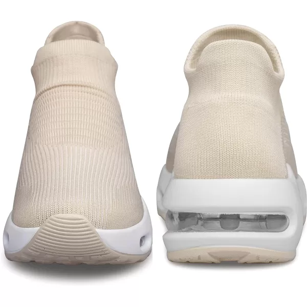 DOUSSPRT Womens Walking Shoes Slip on Sock Sneakers Lady Girls Nurse Mesh Air Cushion Platform Loafers Fashion Casual