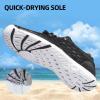 imageDOUSSPRT Womens Water Shoes Quick Drying Sports Aqua ShoesBlackWhite
