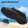 imageDOUSSPRT Womens Water Shoes Quick Drying Sports Aqua ShoesDarkblack