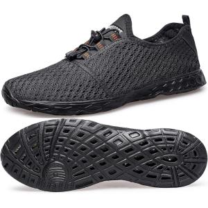 imageDOUSSPRT Womens Water Shoes Quick Drying Sports Aqua ShoesBlackdeep