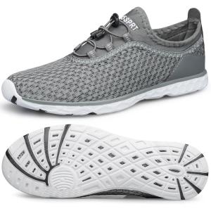 imageDOUSSPRT Womens Water Shoes Quick Drying Sports Aqua ShoesDarkgrey