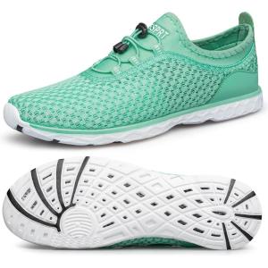 imageDOUSSPRT Womens Water Shoes Quick Drying Sports Aqua ShoesGreen