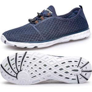 imageDOUSSPRT Womens Water Shoes Quick Drying Sports Aqua ShoesWhiteblue