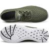 imageDOUSSPRT Mens Water Shoes Quick Drying Sports Aqua ShoesArmygreenWhite