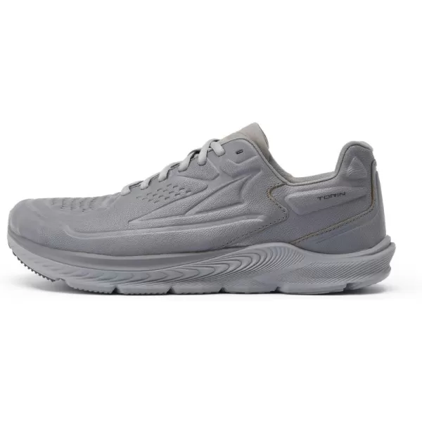 ALTRA Men Torin 5 Leather Trail Running Shoe, Gray, 9.5
