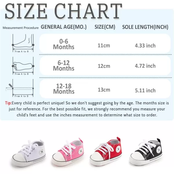 Meckior Baby Girls Boys Canvas Sneakers Soft Sole HighTop Ankle Infant First Walkers Crib ShoesA01Pink With Rubber Sole