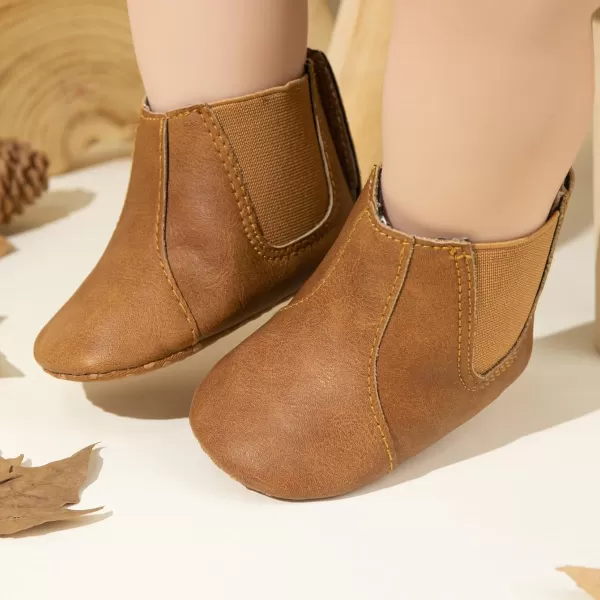 Meckior Baby Girls Cowboy Tassel Boots Side Zipper Moccasins Soft Bottom NonSlip Toddler ShoeA02brown