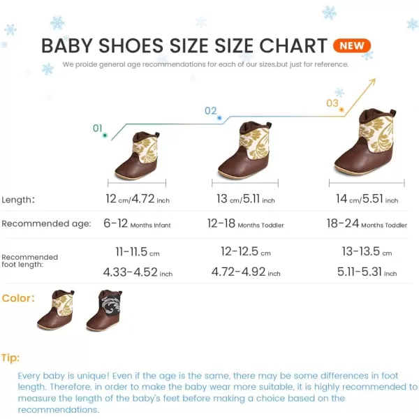 Meckior Baby Girls Cowboy Tassel Boots Side Zipper Moccasins Soft Bottom NonSlip Toddler ShoeA08Gold