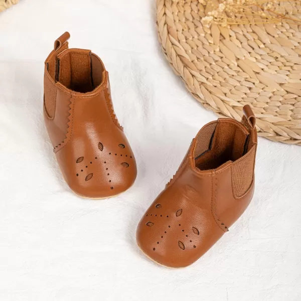 Meckior Baby Girls Cowboy Tassel Boots Side Zipper Moccasins Soft Bottom NonSlip Toddler ShoeA10Brown
