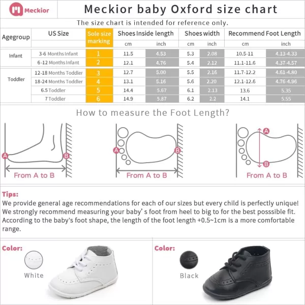 Meckior Infant Baby Boys Girls Classic PU Leather Wedding Loafers Brogue Toddler Oxford Dress Shoes First Steps Walking Flat Lazy Crib ShoeA02White