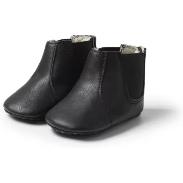 Meckior Baby Girls Cowboy Tassel Boots Side Zipper Moccasins Soft Bottom NonSlip Toddler ShoeA02black