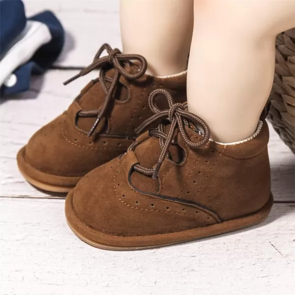 Meckior Baby Booties Newborn Infant Unisex Baby Girls Boys Velvet Rubber AnitSlip Sole Shoes Toddler Fleece Cozy Winter Warm Prewalker BootsA22Brown