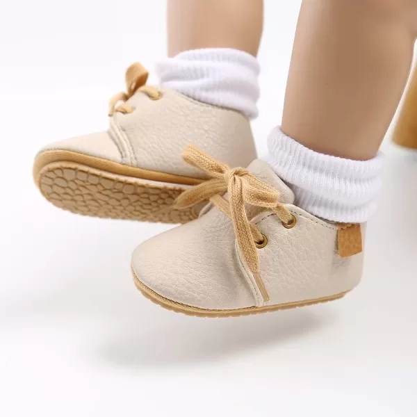 Meckior Baby Booties Newborn Infant Unisex Baby Girls Boys Velvet Rubber AnitSlip Sole Shoes Toddler Fleece Cozy Winter Warm Prewalker BootsB01Apricot