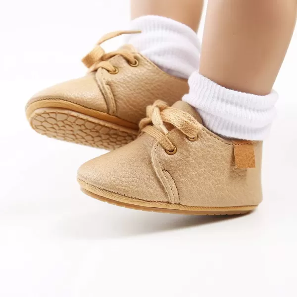 Meckior Baby Booties Newborn Infant Unisex Baby Girls Boys Velvet Rubber AnitSlip Sole Shoes Toddler Fleece Cozy Winter Warm Prewalker BootsB01Khaki