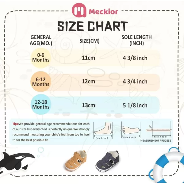 Meckior Baby Infant Boy Girl Sandals Newborn NonSlip Soft Rubber Sole Sandals for Baby Boys OpenToe Outdoor Casual Summer First Walkers ShoesD01Coffee