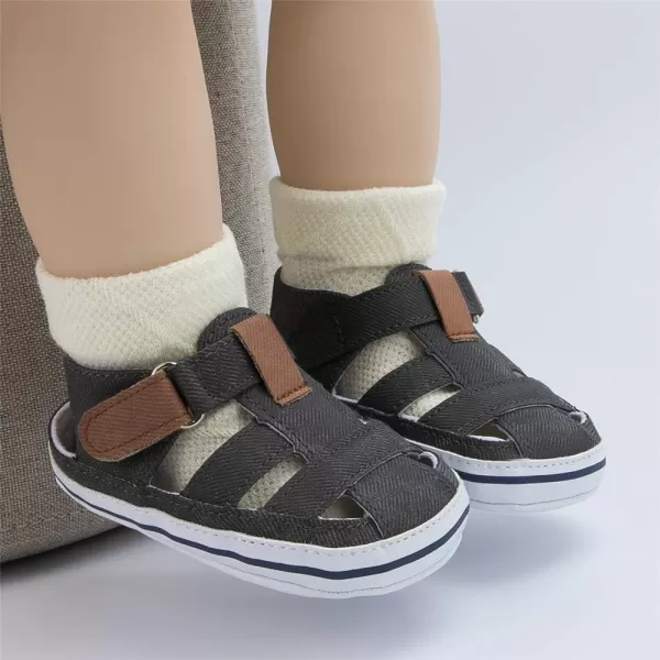 Meckior Baby Infant Boy Girl Sandals Newborn NonSlip Soft Rubber Sole Sandals for Baby Boys OpenToe Outdoor Casual Summer First Walkers ShoesE01Black