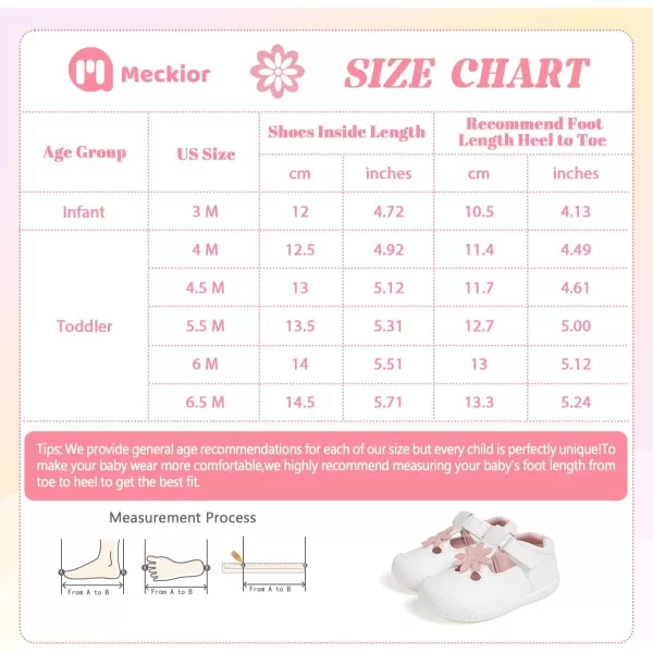 Meckior Baby Toddler Girls Walking Shoes TStrap Dress Summer Shoes for Girls Mary Jane NonSlip AntiCollision Toe Lightweight First Walker Shoes Wedding Dress ShoesA02White