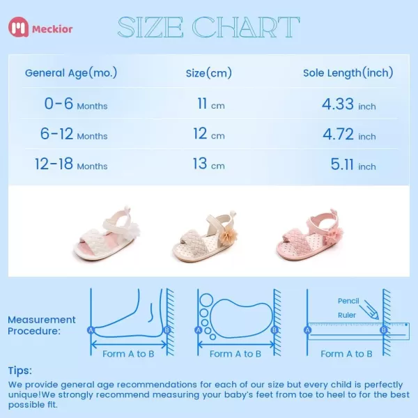 Meckior Baby Toddler Infant Girls PU Leather Soft Open Toe Summer Sandals Flower Princess Flat ShoesA30Pink
