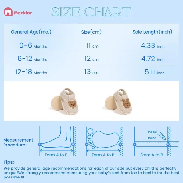 Meckior Baby Toddler Infant Girls PU Leather Soft Open Toe Summer Sandals Flower Princess Flat ShoesZ12Beige With Rabbit