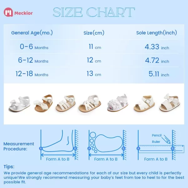 Meckior Baby Toddler Infant Girls PU Leather Soft Open Toe Summer Sandals Flower Princess Flat ShoesZ14Black