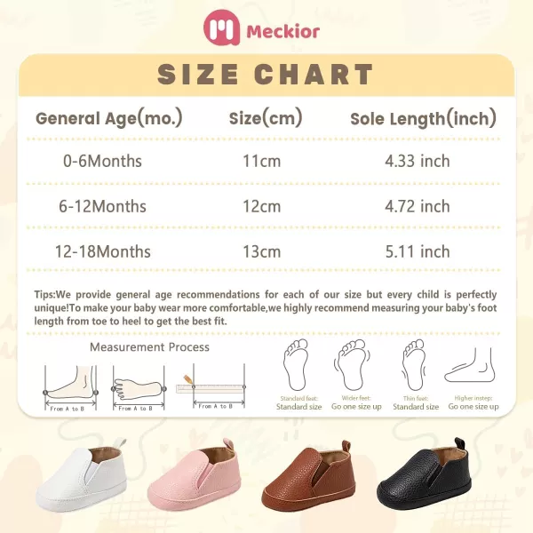 Meckior Infant Baby Girls Boys Canvas Shoes Soft Sole Toddler Slip On Newborn Crib Moccasins Casual Sneaker Austin Boys Flat Lazy Loafers First Walkers Skate ShoeAWhite