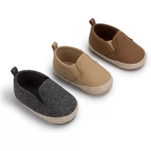 Meckior Infant Baby Girls Boys Canvas Shoes Soft Sole Toddler Slip On Newborn Crib Moccasins Casual Sneaker Austin Boys Flat Lazy Loafers First Walkers Skate ShoeE01Khaki