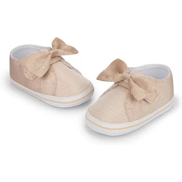 Meckior Infant Baby Girls Boys Canvas Shoes Soft Sole Toddler Slip On Newborn Crib Moccasins Casual Sneaker Austin Boys Flat Lazy Loafers First Walkers Skate ShoeZ02Gold